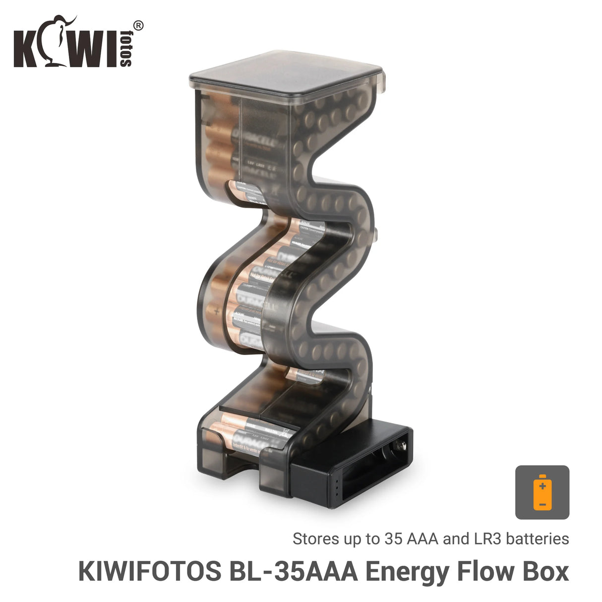 Battery Ladder Dispenser For 35 AAA Or 27 AA With Tester