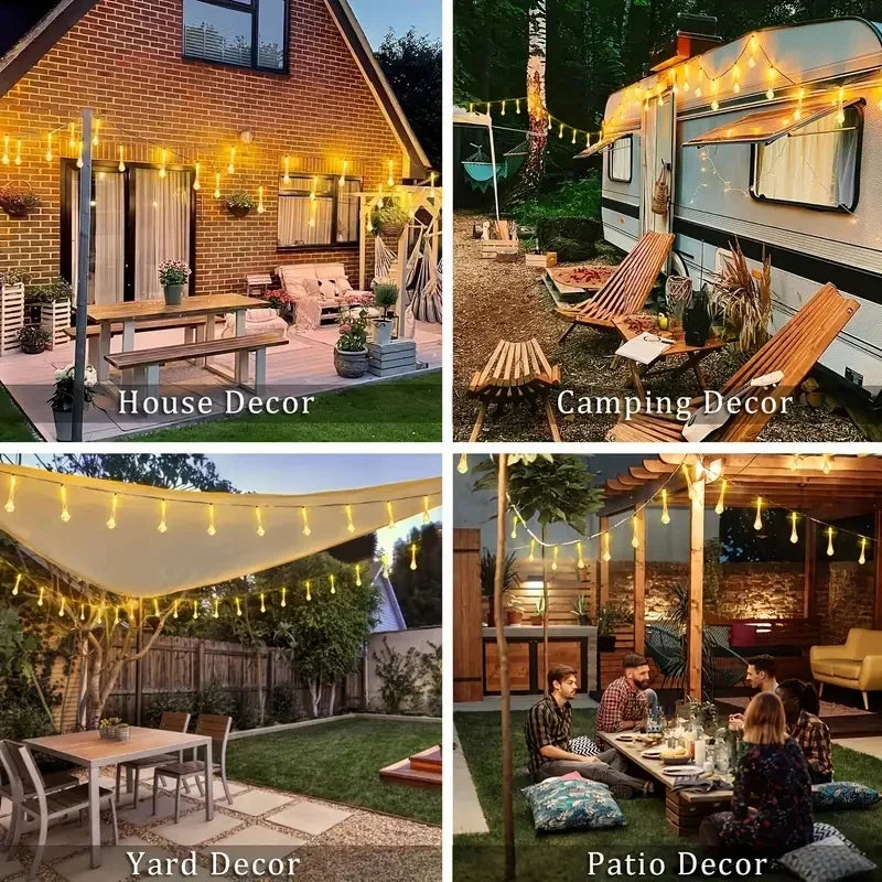 Outdoor Solar Teardrop 8 Mode Lights