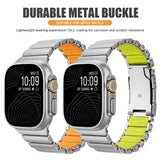 Luxury Titanium Strap for Apple Watch Ultra 3/2 49mm Series 11 10 46mm 45mm 44mm 42mm Or Silicone Bracelet For iwatch 9 8 7 6 SE 5