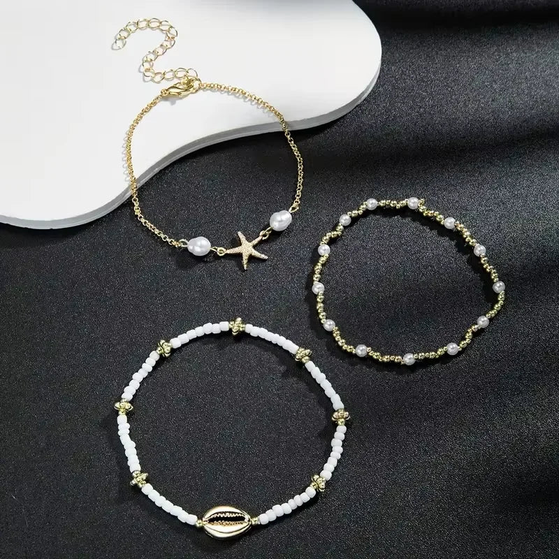 Women's Summer Beaded Beach Anklet