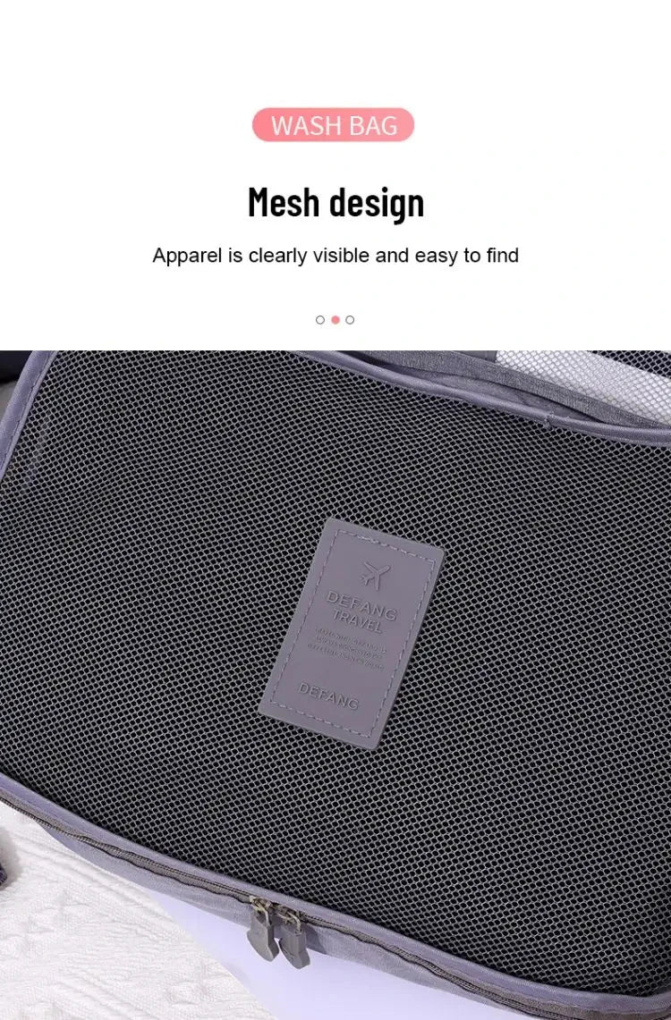 Men And Women's 6pcs Multifunction Waterproof Packing Cubes