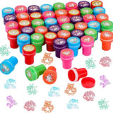 Children's 10pcs Assorted Self-ink Stamps For Scrapbooking Or Crafts.