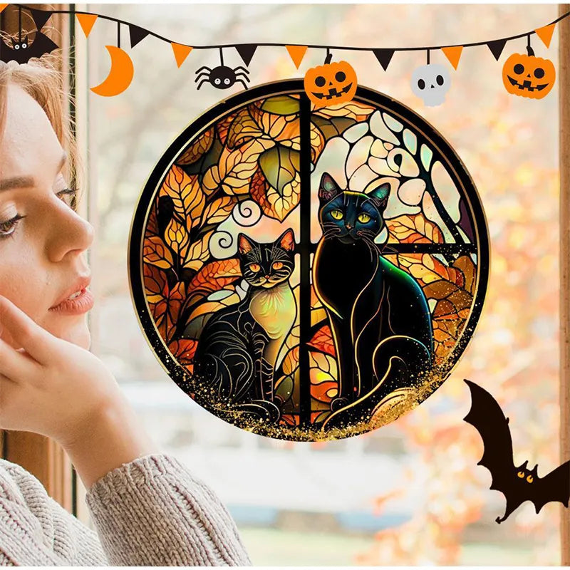 Halloween PVC Static Window Stickers.