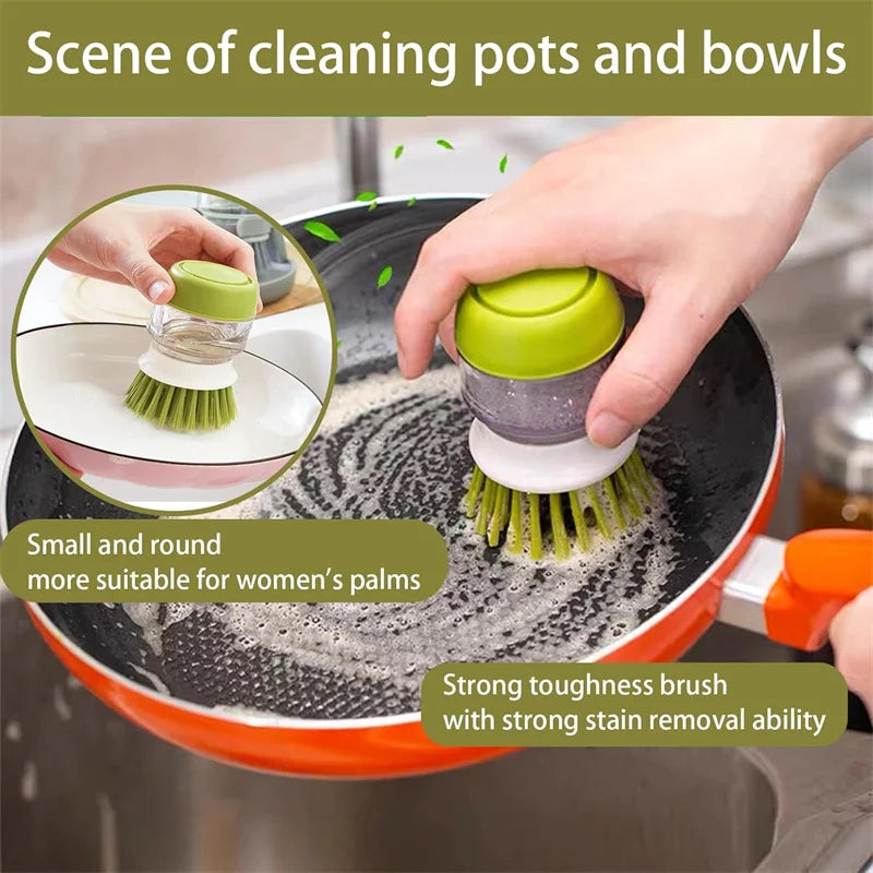 Soap Dispenser Dish Brush With Drainage Base
