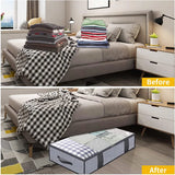 Storage Bag With Cover That Fits Under the bed With 4 Reinforced Handles