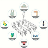 Stainless Steel Clothespin Laundry Hanger