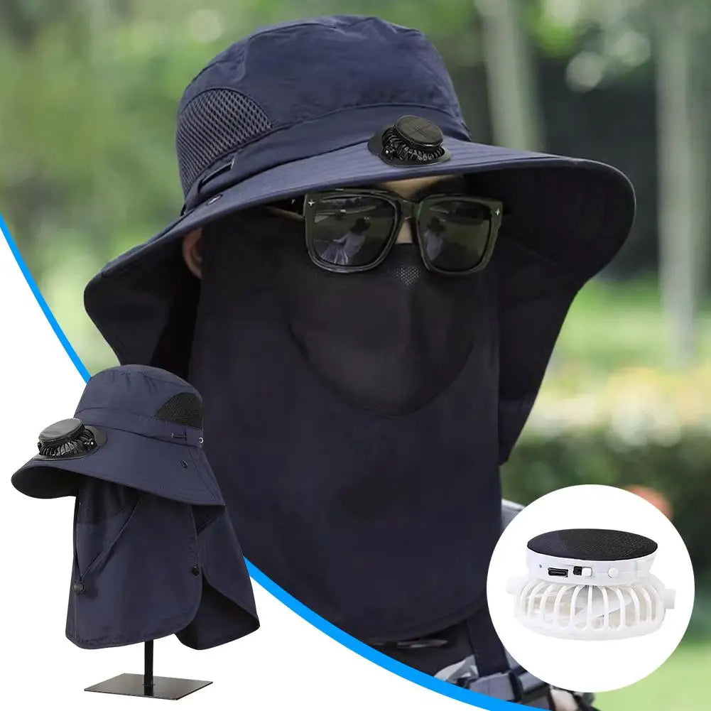 Solar Charging Fan Hat