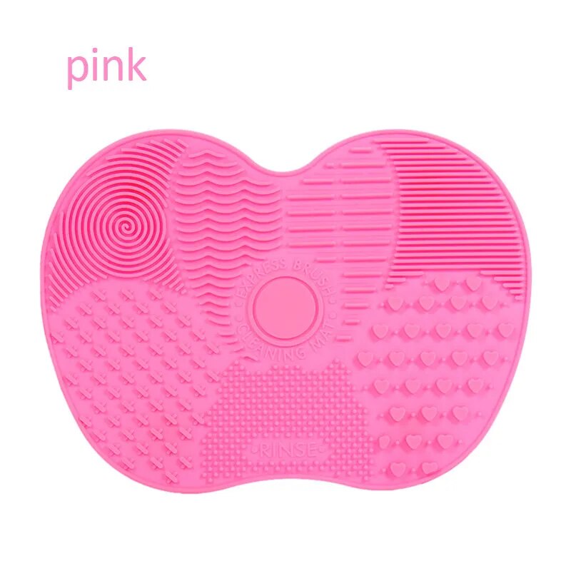 Silicone Pad with Suction Cups For Cleaning Makeup Brushes.