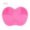 Silicone Pad with Suction Cups For Cleaning Makeup Brushes.