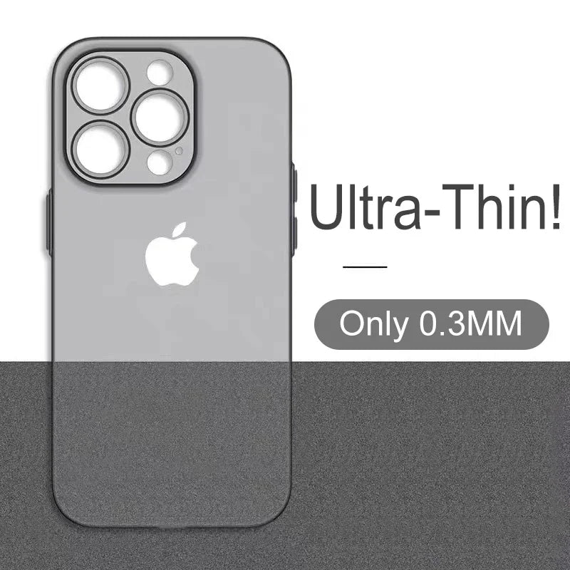 0.3mm Matte PP Hard Ultra Slim Phone Case For iPhone 17 16 15 14 Pro Max 16 Plus