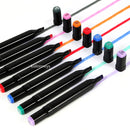 12-168 Permanent Alcohol Color Markers With Dual Tip  for Coloring ,Illustrations ,and Sketching,