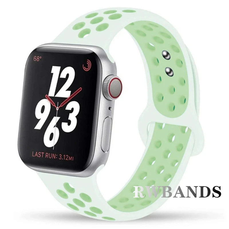 Sport Strap for Apple Watch Band 46mm 44mm 40mm 42-38-41mm 45mm  Series 10 9 8 7 6 SE 5 3 Ultra 2 49mm