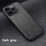 Luxury Matte Magnetic Sheepskin Leather Case For iPhone 16 15 14 13 12 11 Pro Max XR XS X 8 7 Plus