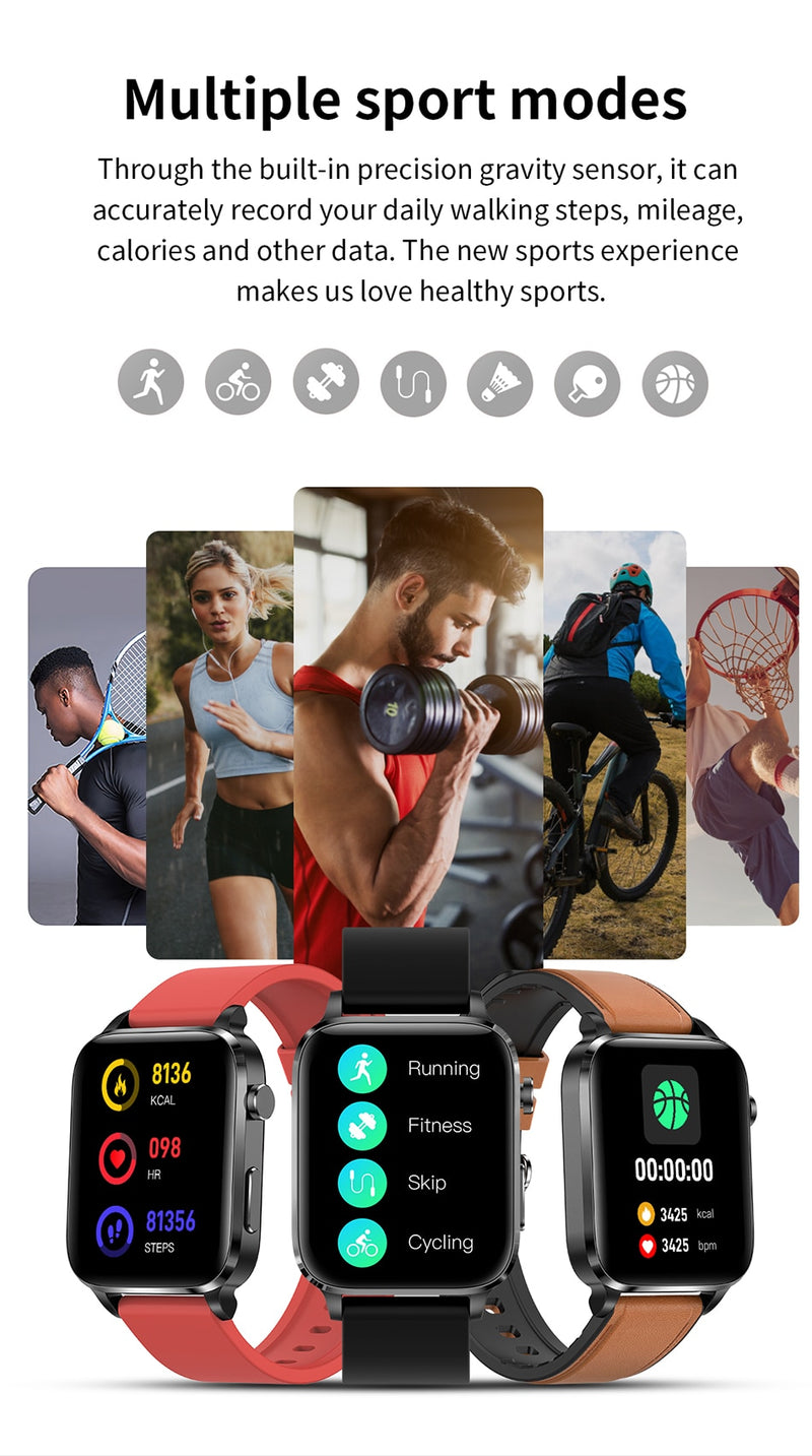 Men's 2023 New Smart Watch. Healthy monitor for your heart rate, hypertension, hyperglycemia. multi sport modes. AND many more purposes.