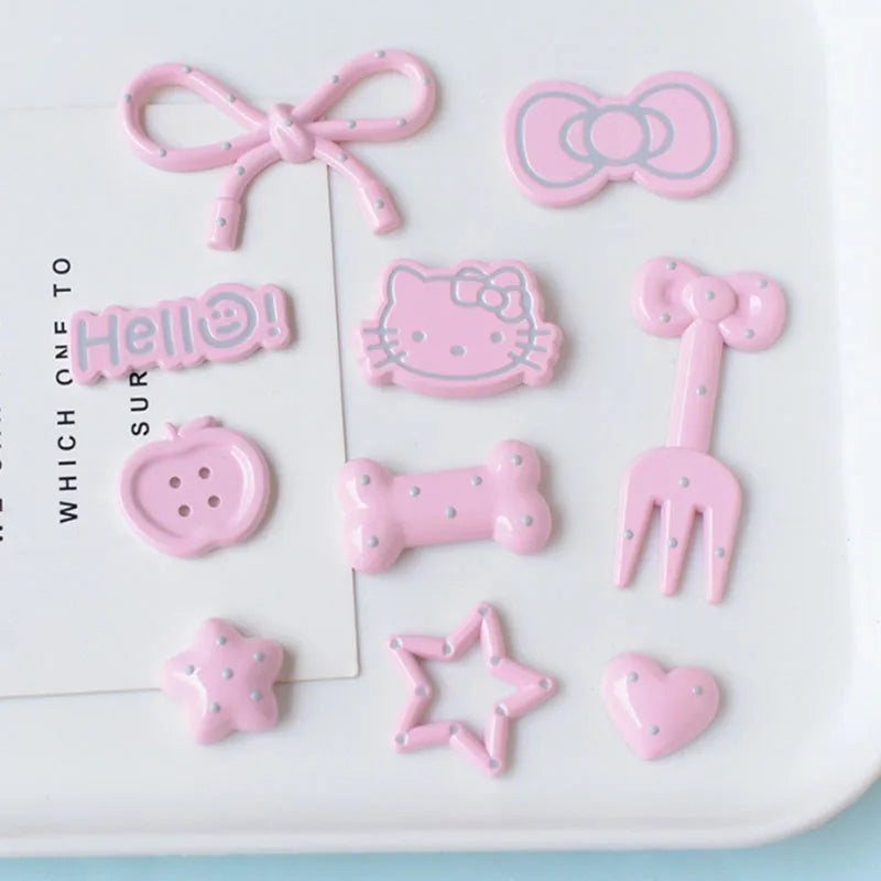 Silver Hello Kitty Charms Shoe Accessories