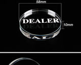 Texas Holdem Crystal DEALER Poker Chips