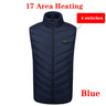 Men's and Women's USB Heated Thermal Vest. Sizes S to 6XL and Up to 17 Heating Zones.