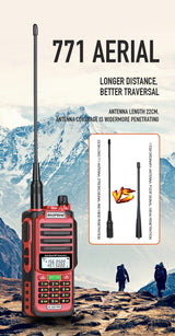 Baofeng UV S22 PRO V2 IP68 Walkie Talkie Dual Band 136-174/400-520MHz Ham Radio Upgraded Of UV9R UV5R Pro 50KM Range