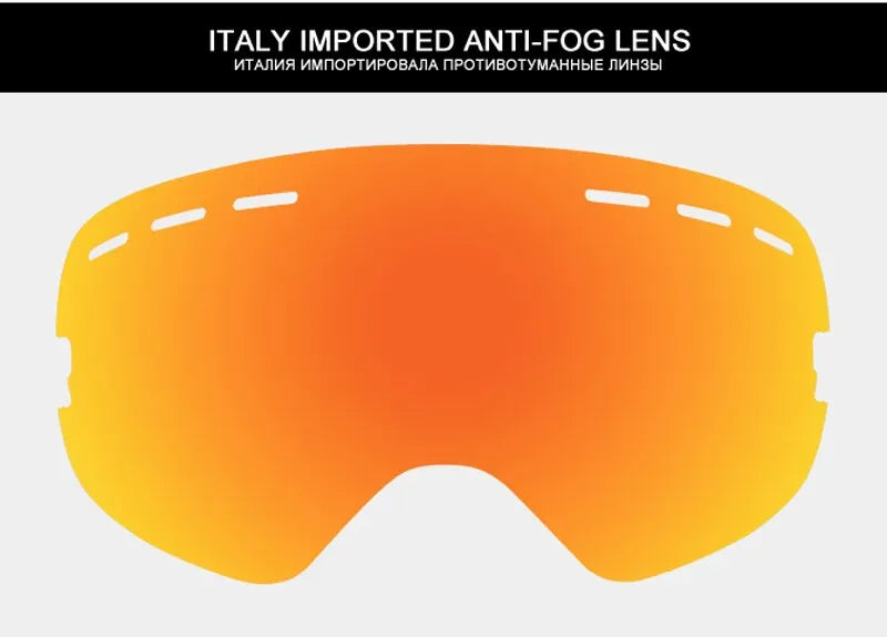 X-TIGER Double Layer, Anti-fog, UV Protection Ski Goggles.