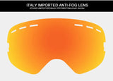 X-TIGER Double Layer, Anti-fog, UV Protection Ski Goggles.