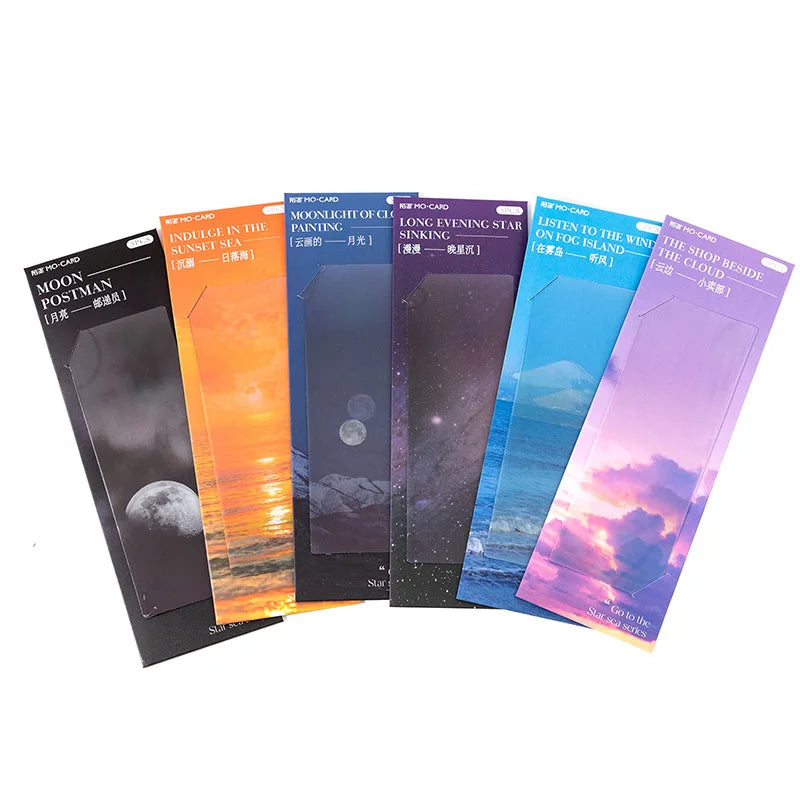 5pcs Star Ocean Translucent Bookmark