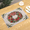 Holiday Season Decorative Woven Tapestry Placemats.