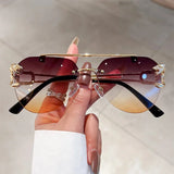 KAMMPT Men Or Women's  Rimless UV400 Sunglasses