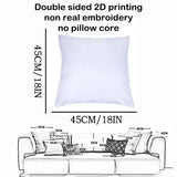 1pc 2D flat Highland cow pillowcase Pillow Not Included