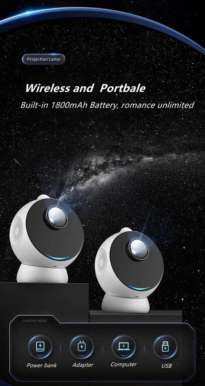 High Quality 3D Wireless Planetarium Projector with Stereo BT Speaker