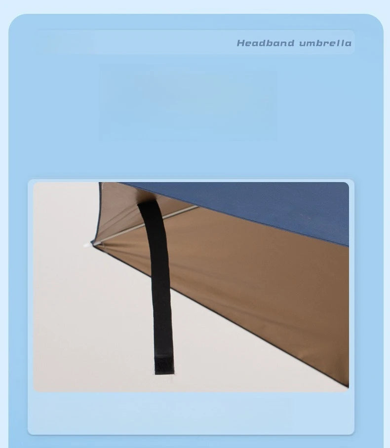 Head Mounted Sunshade Or Rain Umbrella Hat