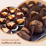 100pcs Oilproof Tulip Muffin Cupcake Liners