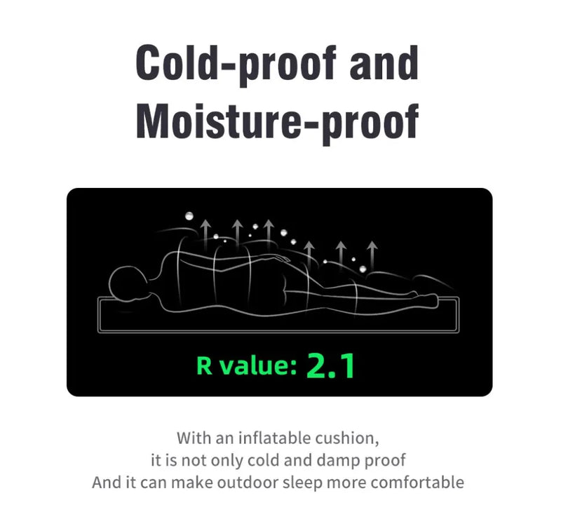 WESTTUNE Double Inflatable Mattress with Built-in Pillow Pump