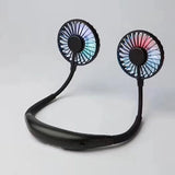 LED Rechargeable 3 Speed Silent Neck Fan