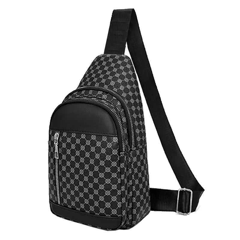 Men And Women's Single Shoulder Patchwork Dot Design Bag
