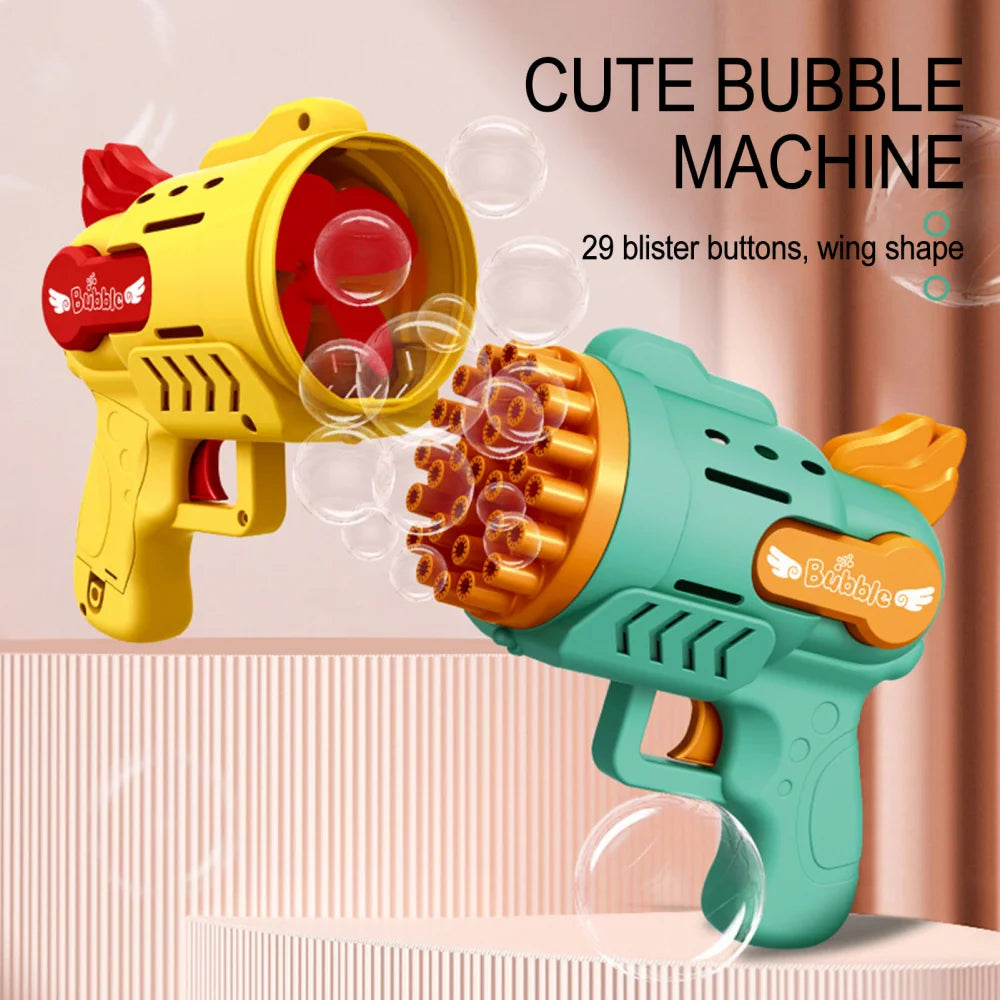 Rechargeable 29 Holes Bubble Gun