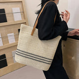 Women's Classic Straw Woven Beach Bag