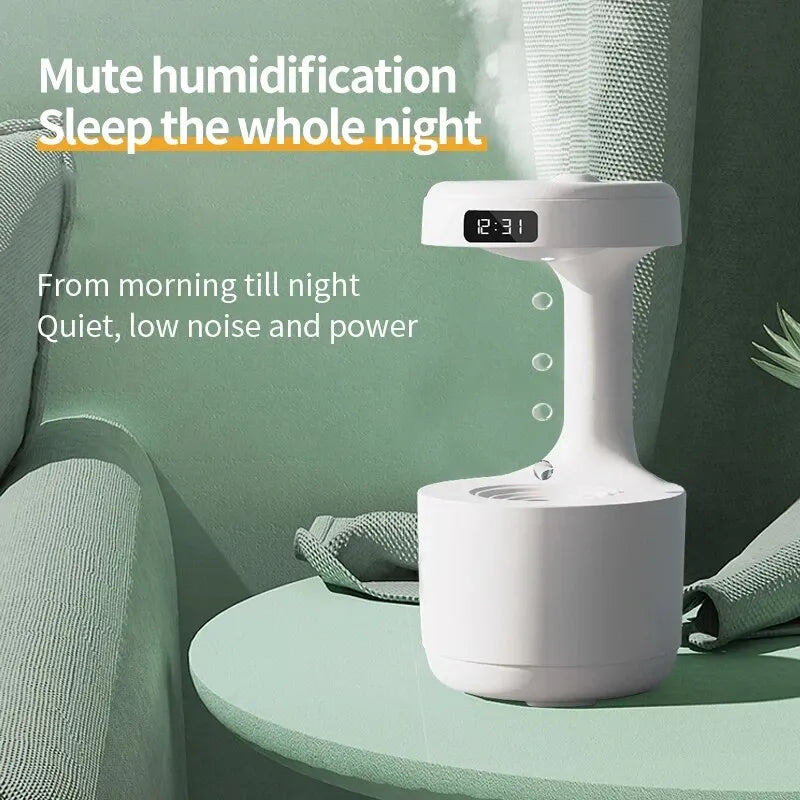 Ultrasonic/Anti-Gravity Cool Mist  Water Droplet Air Humidifier with LED Night Light