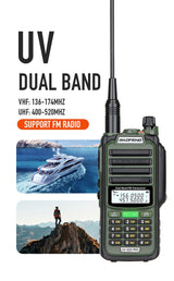 Baofeng UV S22 PRO V2 IP68 Walkie Talkie Dual Band 136-174/400-520MHz Ham Radio Upgraded Of UV9R UV5R Pro 50KM Range