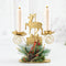 Christmas Wrought Iron Candlestick Holders