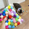 Mini Plush Balls/ Pompoms Launch Toys For Pets.