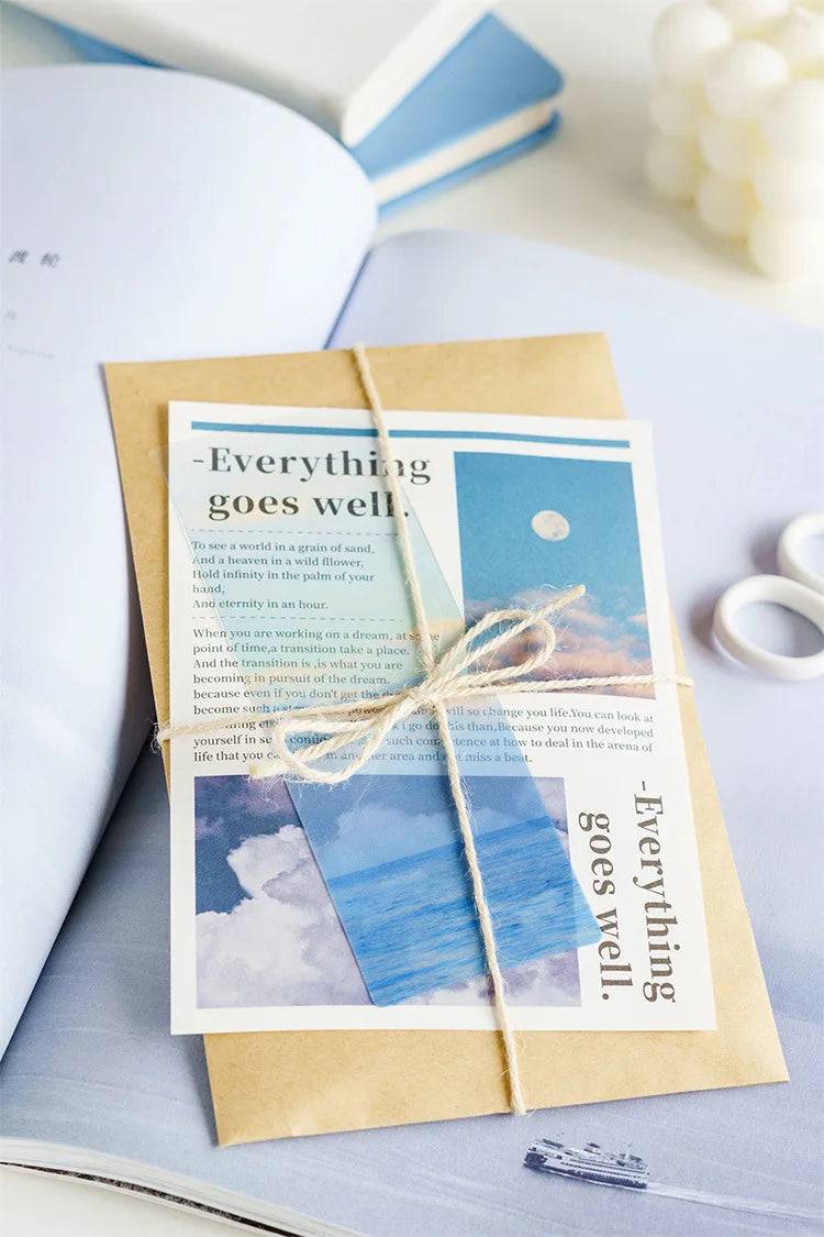 5pcs Star Ocean Translucent Bookmark