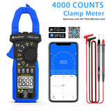 HOLDPEAK HP-7200C-APP Clamp Meter Multimeter 4000 counts with Smartphone APP,AC/DC TRUE-RMS LCD Display  Lamp Light Data Hold