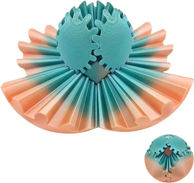 3D Printed Cube Fidget Spin Ball For Relaxing Due To Stress and Anxiety