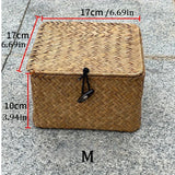 Seaweed Woven Storage Box with Cover