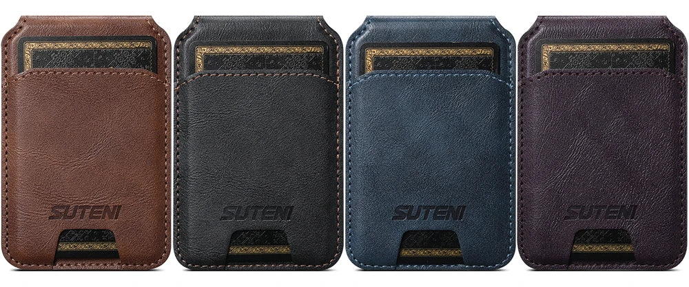 Leather Magnetic Wallet With Card Holder For iPhone 16 Pro Max 15 14 13 12 11