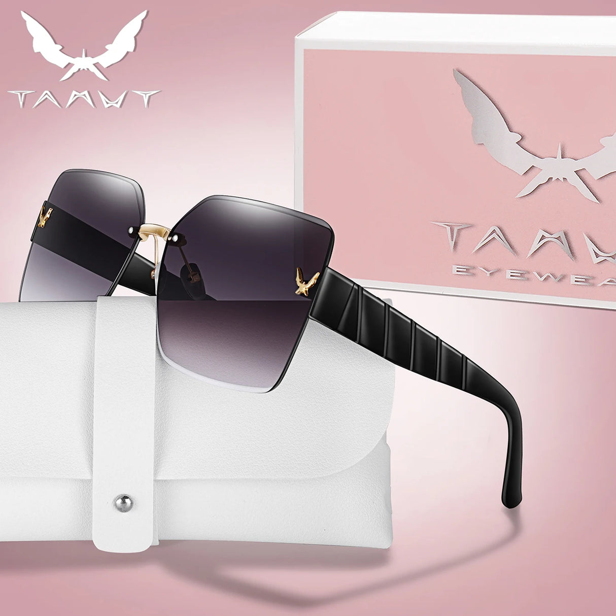 Men Or Women's UV Protection Rimless Sunglasses