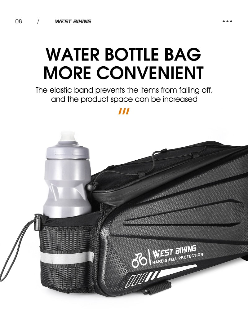 Waterproof 3 in 1rear bike bag. Reflective, 20L capacity