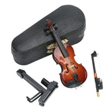 Decorative Mini Violin With Wooden Stand And Case