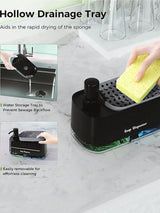 Dish Soap Dispenser with Sponge For Kitchen's