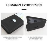 Leather Magnetic Cellphone Card Holder For IPhone 12 13 14 15 16 Pro Max Plus
